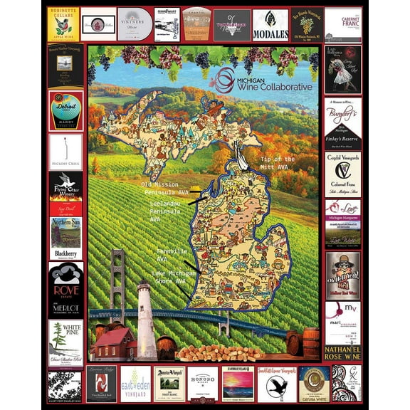 Michigan Wine, a 1000-piece Puzzle by White Mountain