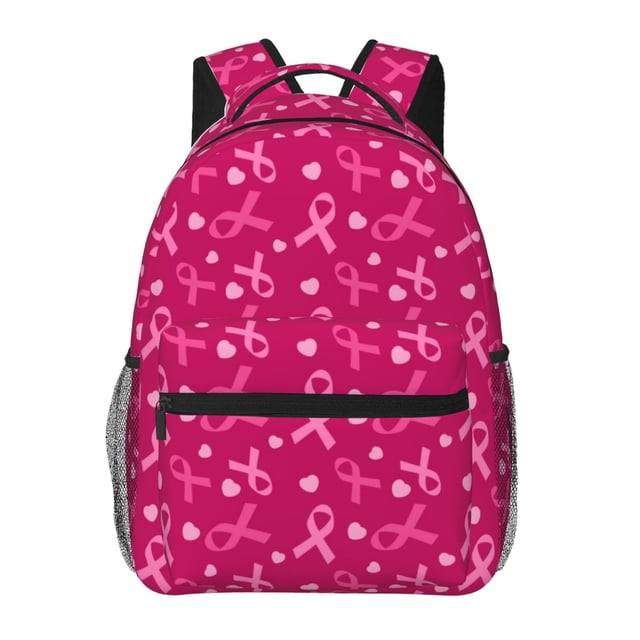 Disketp Breast Cancer Awareness6 Mochila Estampada para Hombre y Mujer – Mochila Ligera Clásica con Múltiples Bolsillos para Universidad, Trabajo y Viajes-One Size