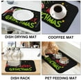 thumbnail image 6 of Christmas Dish Drying Mat 2 Pack 19.5x12Inch Christmas Gifts Christmas Decorations Drying Mat for Kitchen Counter Ultra Absorbent and Non-Slip Coffee Machine Mat Dish Drainer Rack Mats, 6 of 6