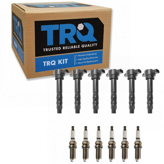 TRQ Ignition Coil & Iridium Spark Plug Kit Set for Eclipse Galant 3.8L V6 New ICA71847 Fits select: 2006-2012 MITSUBISHI ECLIPSE, 2005-2009 MITSUBISHI GALANT