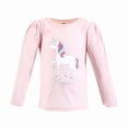 thumbnail image 4 of Hudson Baby Infant and Toddler Girl Long Sleeve T-Shirts, Magical World, 3 Toddler, 4 of 7