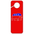 thumbnail image 1 of Republican Elephant GOP Conservative America Political Party Plastic Door Knob Hanger Sign, 1 of 6