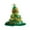 Green, variant on Vikakiooze LED Christmas Hat LED Christmas Hat Christmas Decoration Supplies Non-woven Rain Silk Christmas Hat Party Supplies Dress Up, Christmas Party Hats Christmas Hats for Adults
