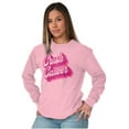 thumbnail image 5 of Breast Cancer Awareness Crush Cancer Women's Long Sleeve T Shirt Brisco Brands S, 5 of 6