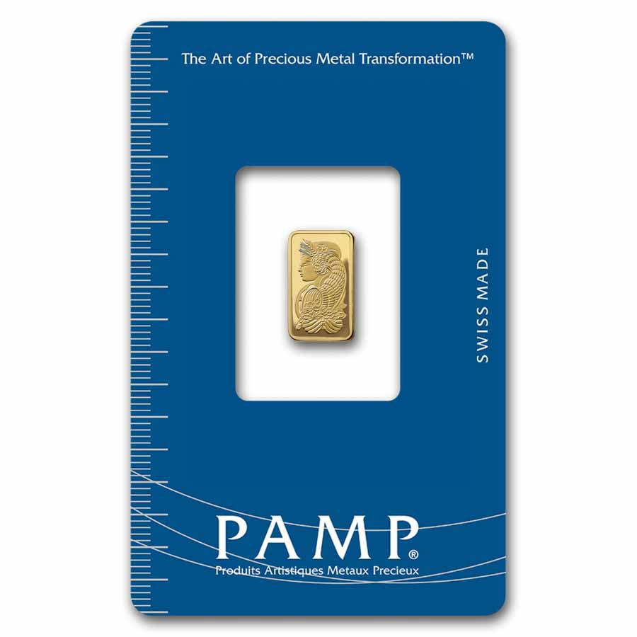 MKS PAMP 1g Gold Bullion Bar - Lady Fortuna Veriscan (In Assay