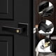 thumbnail image 5 of 2 Piezas Cerradura Puerta de Manija, Manijas de Bloqueo de Puerta de Privacidad, Manija para Puertas Bidireccional con Puertas Izquierda y Derecha, 6 Llaves, para Baño,Oficina (Cuadrado), 5 of 7
