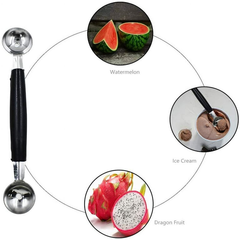 1pc 2 In 1 Melon Baller Scoop, Stainless Steel Double Sided Fruit Melon  Baller Spoon, Kitchen Tools For Making Melon Ball And Fruit Cutting Or Ice  Cream