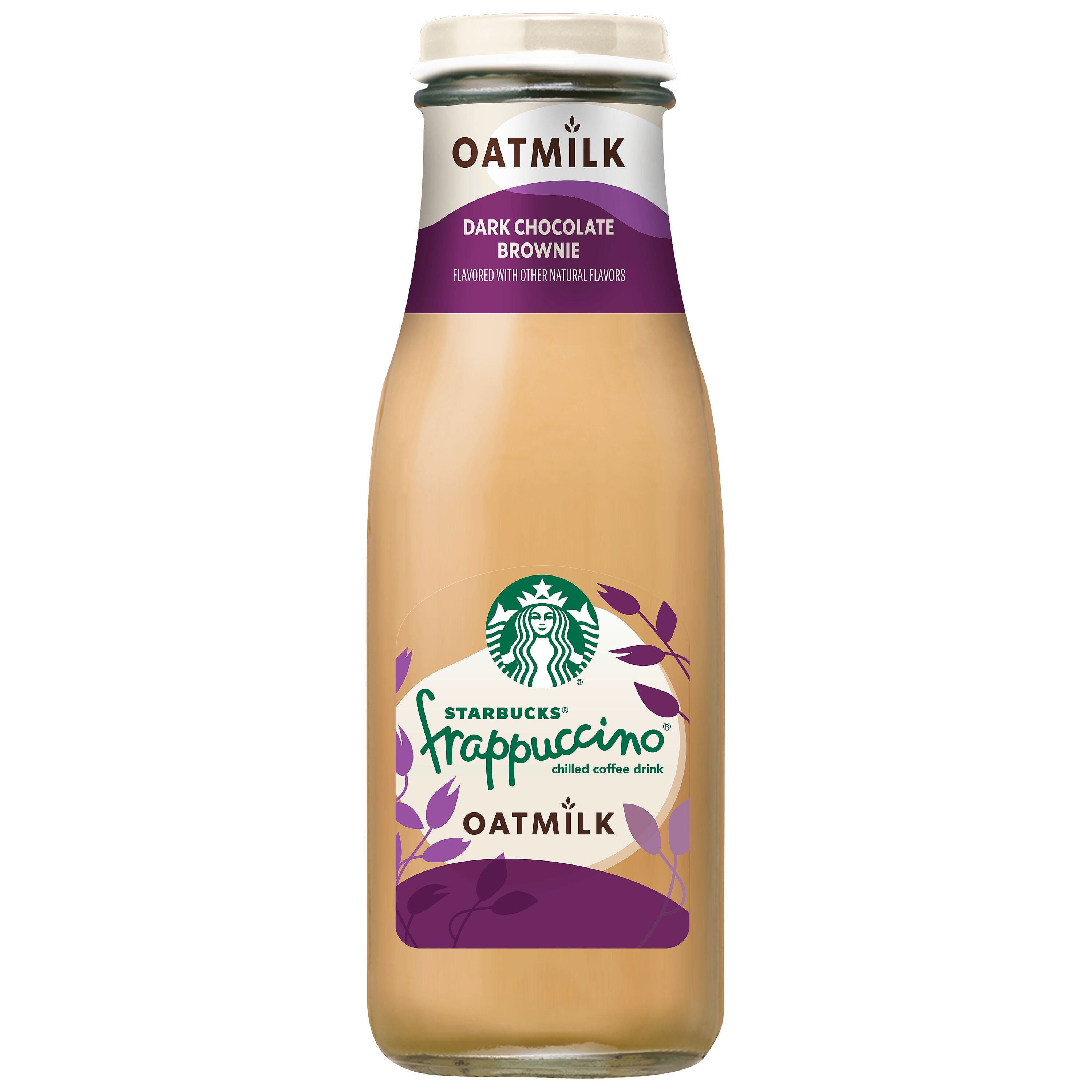 (4 pack) Starbucks Frappuccino Dark Chocolate Brownie Oatmilk Chilled Coffee Drink, 13.7 fl oz