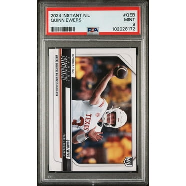 Graded 2024 Panini Instant NIL Quinn Ewers #QEB Rookie RC Football Card PSA 9 Mint