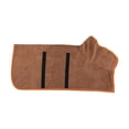 thumbnail image 4 of Toalla de baño para perros Perfecl Albornoz ajustable Marrón, 4 of 8
