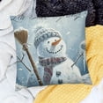 thumbnail image 2 of BANET Throw Pillow Covers, Snow Dot Merry Christmas Pillow Case Winter Cushion Case Christmas Pillowcase for Sofa Couch White, 2 of 5