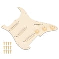 thumbnail image 3 of Hilitand SSS Loaded Pickguard, Fine Workmanship Comes With 12 Screws High Quality Material Loaded Pickguard, For Instrument Lovers Guitar DIY Bands, 3 of 8