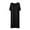 Black, variant on Kaemgyyd Sleepshirts for Women Soft Comfy V Neck Short Sleeve Nightgowns Casual Loose Solid Color Sleepwear Fall Fashion Clothing