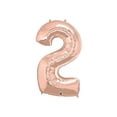 thumbnail image 1 of Globo Metalizado Gigante Forma de Numero 76 cm Celebraciones rosa, 1 of 3