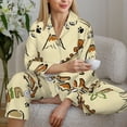 thumbnail image 6 of Naloa Cartoon Dinosaurs Pajamas for Women Set, Womens Pajama Sets, Lounge Sets for Women, 2pjs for Women-Small, 6 of 7