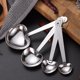 thumbnail image 3 of 2 juegos de cucharas medidoras de acero inoxidable, cucharas medidoras con forma de corazón, tazas medidoras con forma de corazón, 3 of 6
