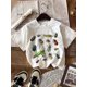 thumbnail image 1 of Young Boy Casual Insect Graphic Round Neck Short Sleeve T-Shirt, Suitable For Summer, Cotton Blend, 1 of 5