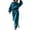 Blue, variant on Womens 2 Piece Lounge Hoodies and Cargo Pants Sets Fall Fashion Clothes Airport Travel Pants Tracksuits Brown M