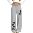 thumbnail image 5 of Lmueinov Girls Print Sweatpants with Pockets Soft Warm Fleece Lined Elastic Waist Straight Leg Pants for Kids Girls Fall Casual Workout Trousers, 5 of 5