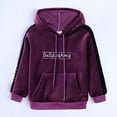 thumbnail image 5 of IROINNID Baby Boy Girl Pants Long-sleeved Hooded Long Sleeved Trouser Sports Suit,Purple, 5 of 9