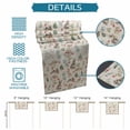 thumbnail image 6 of Brown Bunny Floral Easter Table Runner - 36 Inch Long Elegant Pastoral Spring Floral Cotton and Linen Blended Dress Scarves Farmhouse Table Runner for Kitchen Dining, Coffee Table, 13" x 36", 6 of 8