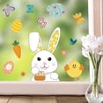 thumbnail image 5 of BRILLAR Pegatinas de ventana de Pascua, huevos de conejito y adornos para cristal de Pascua, 5 of 5