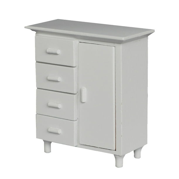 Mini muebles de casa, armario con cajones, muebles de madera, modelo de mini armario, decoración