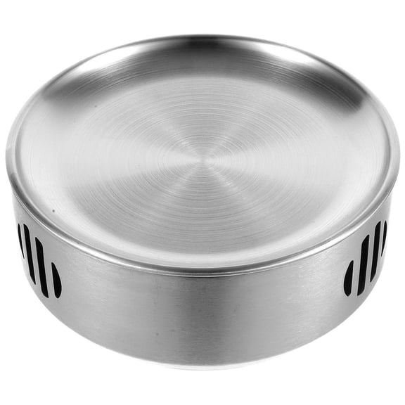 Milisten Camping Stove with Grill 1Pcs Silver Stainless Steel Food Warming for Families