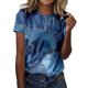 thumbnail image 1 of Gibobby Camisetas Mujer Manga Corta Camiseta manga corta con cuello redondo informal verano para mujer(Azul oscuro,M), 1 of 4