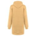 thumbnail image 5 of Women's Hooded Sweatshirt Cotton Long Sleeve Pullover Hoodie Dress Gradient Pockets Lightweight Sweater Top Dress (Medium, Yellow 01), 5 of 5