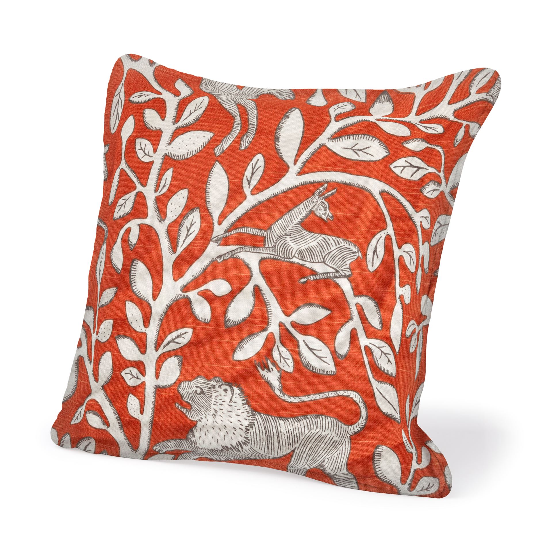 Mercana Fabric Pillow Cover With White Finish 67387