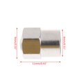 thumbnail image 3 of 2pcs/set Chrome Car Auto Tpms Valve Stem Cap N2 Nitrogen Tire Insert Cover, 3 of 5