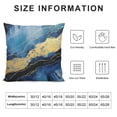 thumbnail image 5 of COMIO  Navy Blue Throw Pillow Covers, Gold Teal Abstract Marble Throw Pillows Cover, Turquoise Modern Seasonal Pillowcases Decor Gifts for Bed Couch Sofa Living Room, 5 of 5