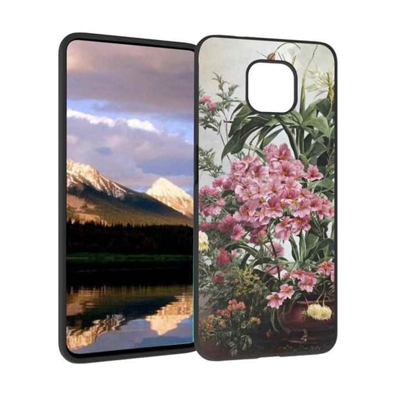 Botanical-Flowers-Painting-Hard-s-Fine-Art Phone Case, Degined for Moto G Power 2021 Case Men Women, Flexible Silicone Shockproof Case for Moto G Power 2021