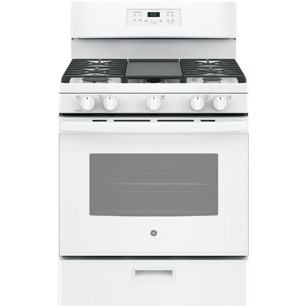 GE Appliances JGBS66DEKWW 30 Inch Gas Freestanding Range White