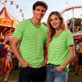 thumbnail image 5 of CONZONE Carnival Men's T-Shirts Short Sleeve T Shirts for Men Casual Crew Neck Striped Lightweight Tees Soft Cozy Athletic Tops, 5 of 8