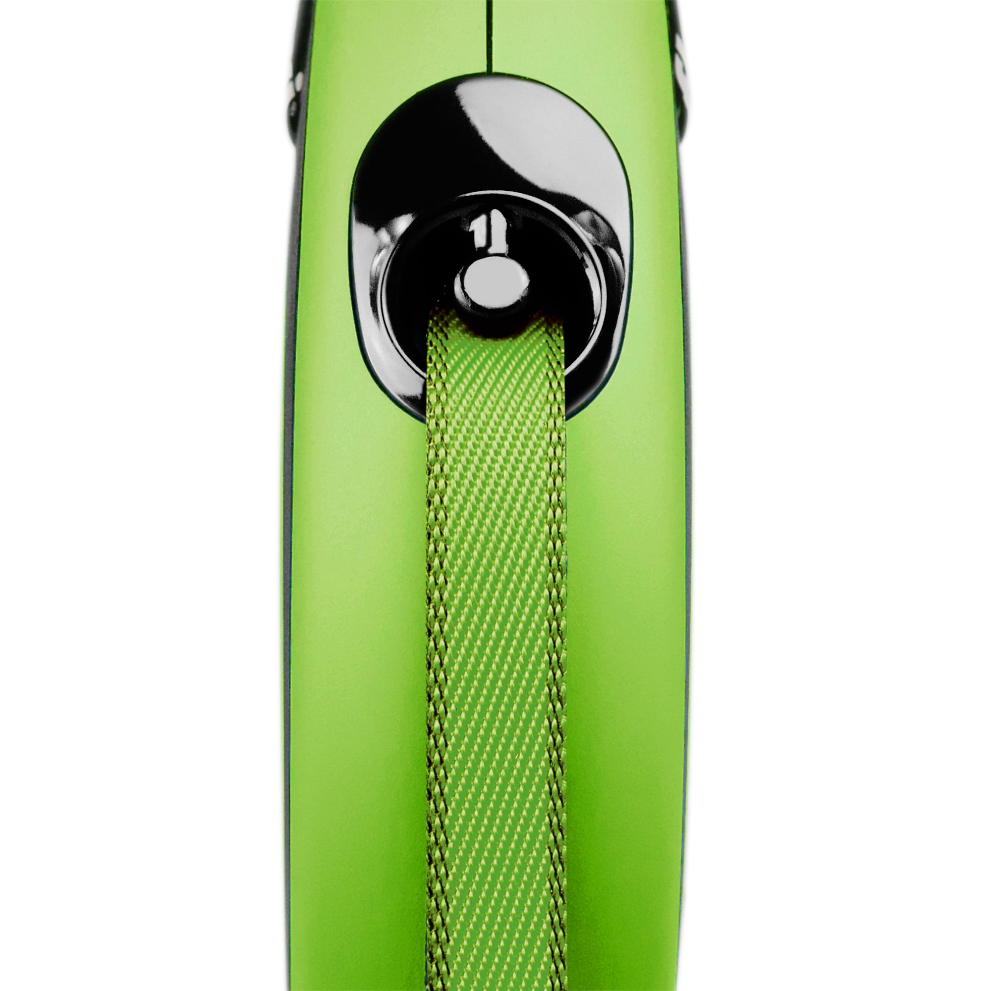 Flexi New Comfort Medium Tape Retractable Dog Leash, 16 ft, Green (For Dogs up to 55 lbs)