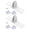 White, variant on NEXAVKPR Quick Install Fireplaces Brackets With Adjustable Clip Vertical Screen Partition Clamp Support Screens, Doors, and Panel