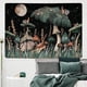 thumbnail image 3 of Tapiz Trippy JanHm de Hongos Luna Estrellas Caracol Plantas 51 x 59 Pulgadas, 3 of 5