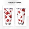 thumbnail image 4 of 20oz Car Cup Three-Piece Set Of Single Silver Edge No Smell Easy To Carry Heat Preservation For Daily Car Sports Travel Maple Leaves, 4 of 8