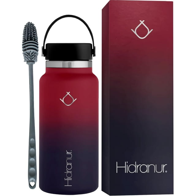 Termo Botella Hidranur de Acero Inoxidable 32 Oz (946.35 ml), Morado