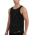 thumbnail image 2 of KLL Black Marble Print Men's Muscle Gym Workout Stringer Tank Tops Bodybuilding Fitness T-Shirts Tank Tops Men-4X-Large, 2 of 7