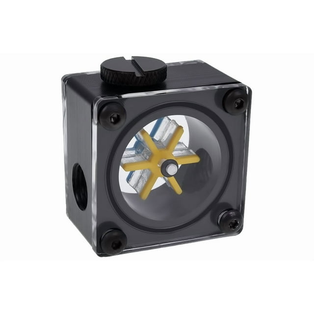 Alphacool 17350 Eisfluegel indicador de flujo G1/4 cuadrado - acetal Refrigeración por agua Monitoreo