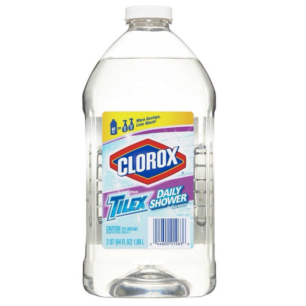 Tilex Daily Shower Cleaner, Refill Bottle, 64 Ounces (Pack of 6