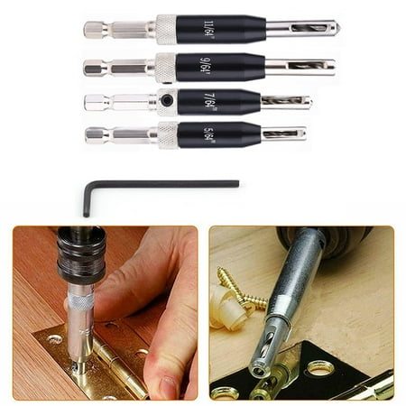 

Sufanic Self Centering Lock Hinge Drill Bit Set Hardware Drawer Pilot Hole Guides Hss
