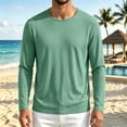 thumbnail image 5 of Aimik Men's Solid Crewneck Long Sleeve T-Shirt Basic Plain Tee Soft Breathable Casual Everyday Layering Top, 5 of 6