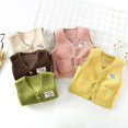 thumbnail image 4 of Chaleco para bebé de otoño e invierno, chaleco para niñas recién nacidas, chaqueta cálida y suave para niños, chaleco cálido grueso, ropa informal para niños de 2 a 9 años, 4 of 5