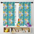 thumbnail image 5 of 2 Panels Cartoon Movie Print Pattern Nursery Curtains for Cartoon Lovers,Boys Girls Kids Cartoon Window Drapes for Living Bedroom Playroom Room Decor Rod Pocket 42x54Inch, 5 of 5