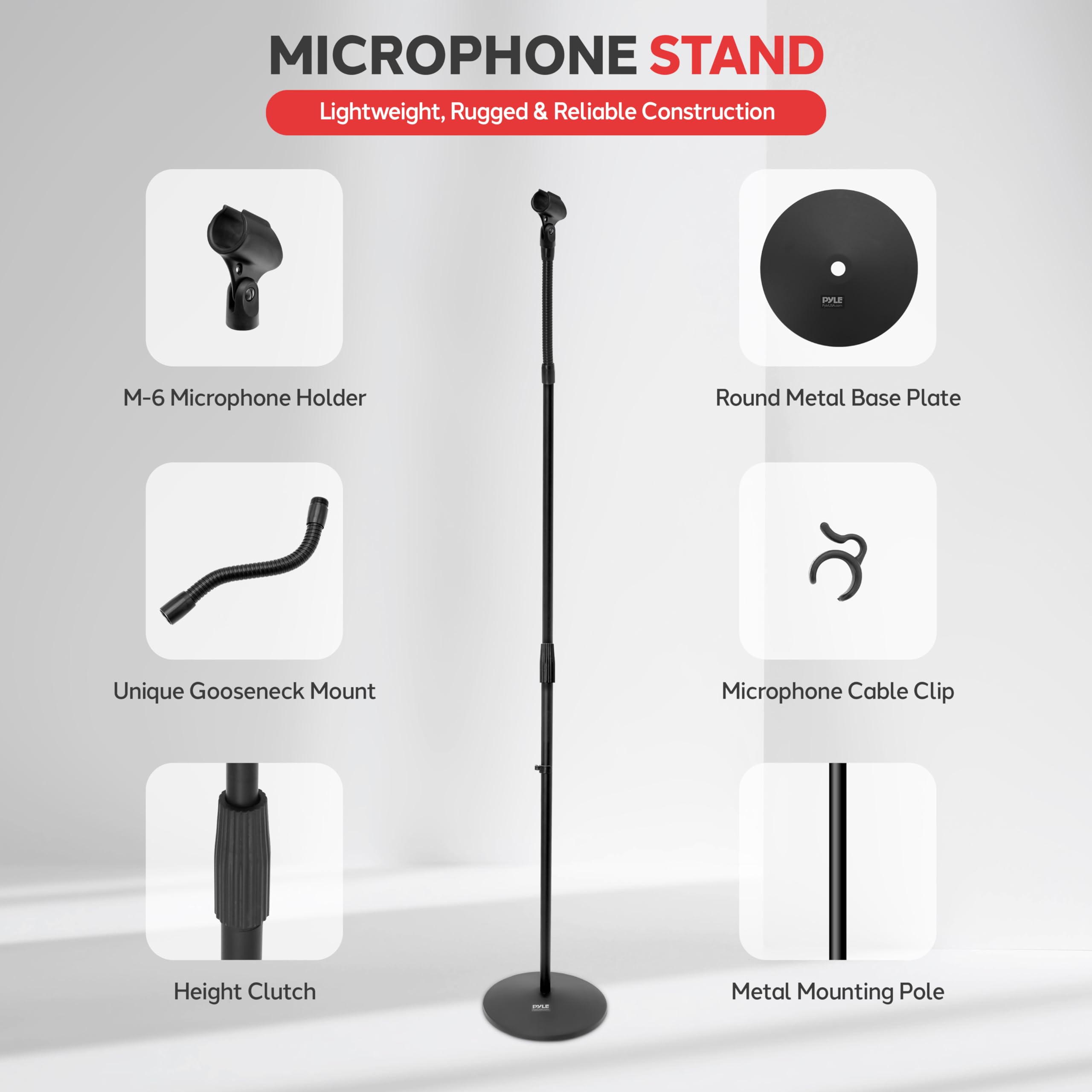 Pyle Universal Compact Microphone Stand Gooseneck photo 2