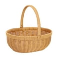 thumbnail image 1 of Handmade Storage Basket Picnic Basket Imitation Rattan Durable Flower Basket Size L, 1 of 10